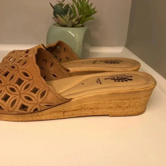 Spring Step Leather  Slip-On Perforated Sandal - Picture 5 of 10